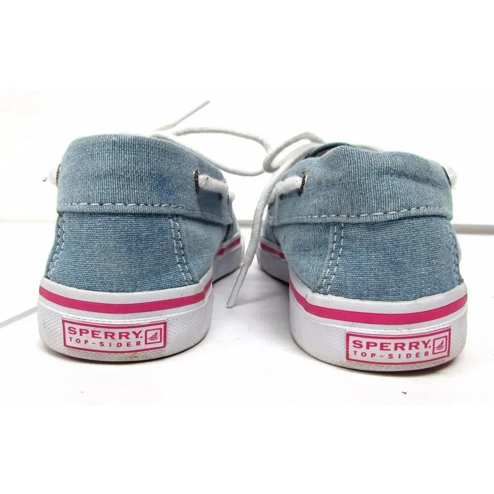 Sperry Top Sider Bahama Denim childs size 3.0 M shoes comfort girls shoes